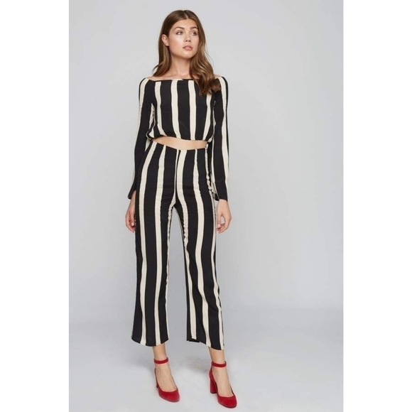 Flynn Skye Tan and Black Striped Festival Top - Picture 1 of 6